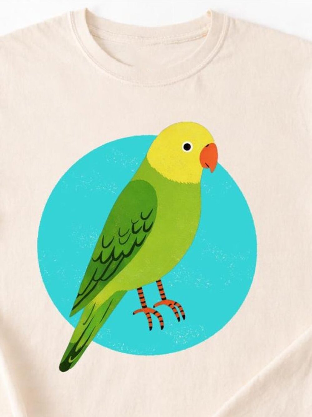 Parakeet Graphic T-Shirt | Budgie Bird Lover Tee | Colorful Minimal Parrot Tee
